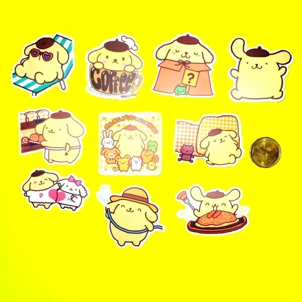3/$20 Brand New 10x Pompompurin Waterproof Stickers #1